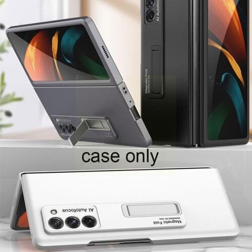 Metal Folding Case For Samsung Galaxy Z, Hard PC Back 5G Phone For Galaxy Cover Fold Z 2 Y2J3