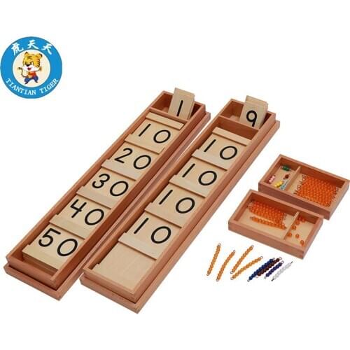 Montessori Mathematics Kindergarten Childrens baby digital cognitive learning wooden puzzle toy teaching aids Seguin Boards