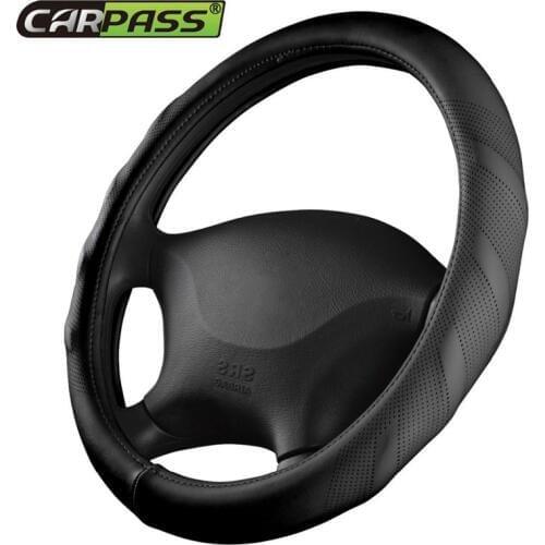 Car-pass 2019 New Arrival Steering Covers Universal Car Stying High Quality micro fiber Leather Steering Wheels & Steering Wheel