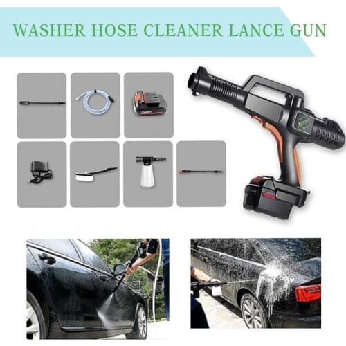 Pcmos Car Washer Water Gun Snow Foam Lance Portable Cordless High Pressure Clean Washer Hose Car Wash Maintenance
