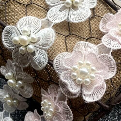 Skirt hem cuff hem lace trim dress Nail bead chain lace wedding dress decoration accessories ribbon chain material
