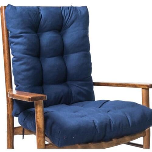 2 pcs/set Thick Seat Cushion Rocking Chair Cushion Rattan Chair Sofa Cushion Garden home Chair Cushion Back and Bottom