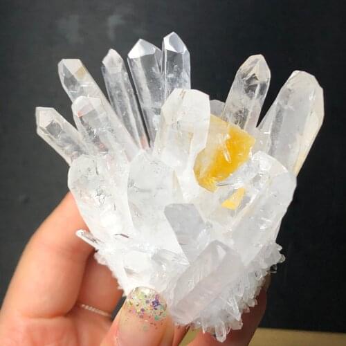 Natural Himalaya Quartz Crystal Cluster rock stones and crystals mineral reiki Healing Specimen Home deco