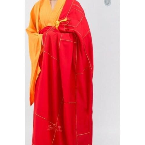 Shaolin Kung Fu Dress Zen Meditation Kesa Monk Buddhist Priest Cassock Robe