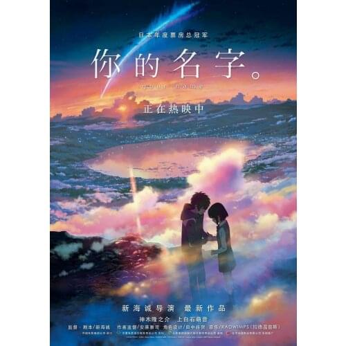 Anime Your Name Art Film Print Silk Poster Home Wall Decor 24x36inch