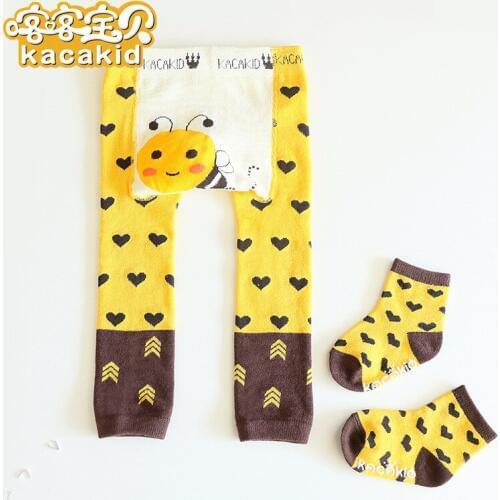 KACAKID Unisex Toddler Pants Set Cute Animal Pattern Girl Boys Kids Toddler Pants Set Cotton Dots Girl Boys Toddler Pants 1115