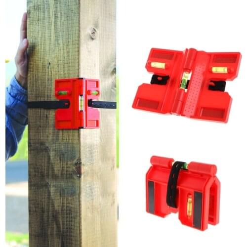 Foldable Angle Meter Plastic Cylinder Magnetic Pipeline spirit bubble level Ruler for Wooden Pillars Construction Pipe Locator