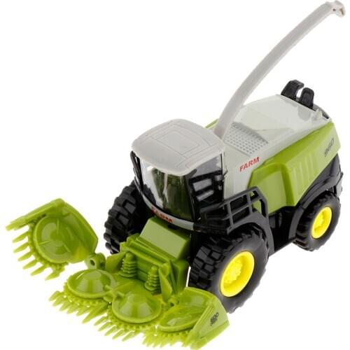 Alloy Diecast Car 1/42 Harvester Push and Go Car for Kids Toddler Boys Girls, 5.31 x 2.56 x 1.38 inch