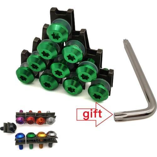 For Kawasaki VERSYS 650 1000 300X KLZ1000 W800 Cafe Universal Motorcycle Fairing Body Bolts Scooter Clips Screw Nuts M6