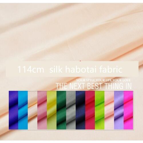 Top grade lining 100% Silk power spinning silk solid fabric dress top fabric