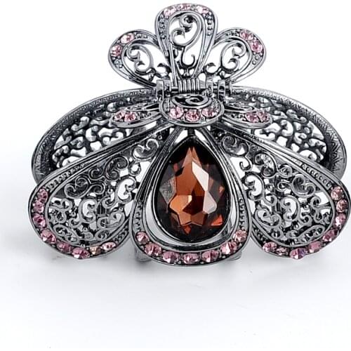 Top Quality Rhinestones Hair Clip Hairpins Crystal Crab Hair Claws For Women Girl Hair Accessories