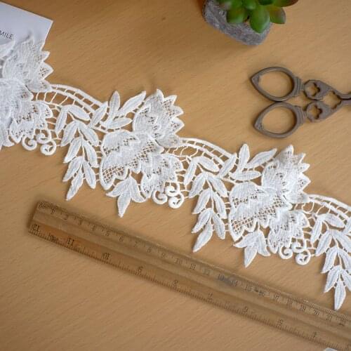 High-grade lace material Lace hollow water-soluble embroidery lace DIY clothing belt wedding accessories