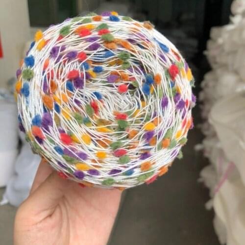 Japan Korea Trendy Fancy Hand Knitting Yarn 50 G Multi-color Knot Yarn Partner Yarn Ideal Knit with Other Yarn Diy Sewing Supply