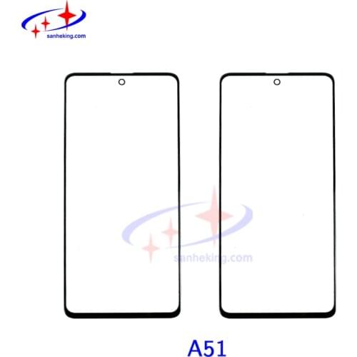 10pcs A51 A52 A41 A42 A11 A72 A50 A10 Glass With OCA Touch Screen Outer Lens LCD Cover Replacment Cellphone Repairing