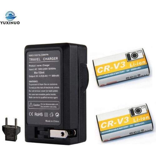 2000mAh CR-V3 CRV3 Camera Battery + Charger for Kodak C340 C310 C530 C875 C743 DX6340 Olympus C-720 C-740 C-740UZ C-750 C-750UZ