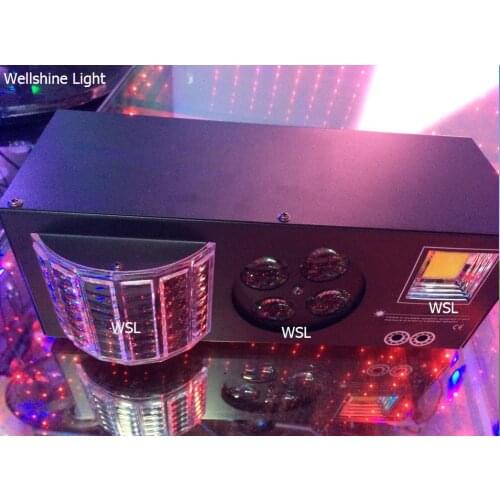 Free Shipping 4pcs/LOT New arrival 4 in 1 Laser flash Gobo Strobe butterfly derby LED Stage Effect light