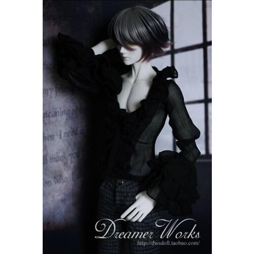 BJD/SD doll clothes palace translucent V-neck prince shirt 1/3, 1/4, uncle jointed ball doll accessories