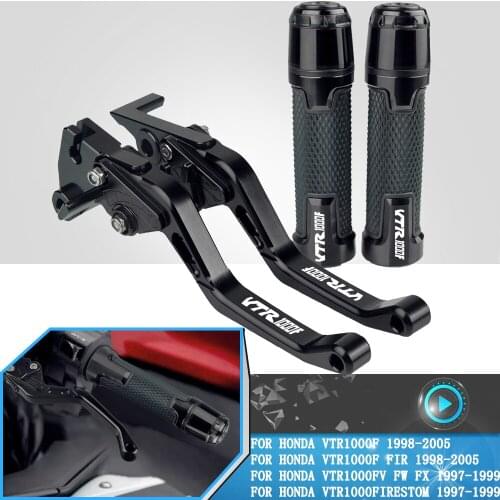For Honda VTR1000F FIR 1998-2005 Motorcycles Accessories Clutch Brake Lever Handle Adjustable Levers VTR 1000 FV FW FX FIRESTOM