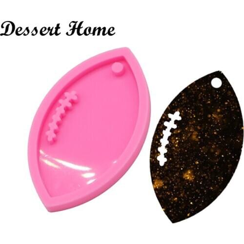 DY0090 DIY epoxy resin molds Rugby baseball basketball shape silicone mold for keychains Jewelry Making Accessories Tools
