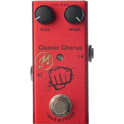 JDF-5 Electric Guitar Effector Red Classic Chorus with Led Light Guitarra Accessories Stringed Musical Instrument