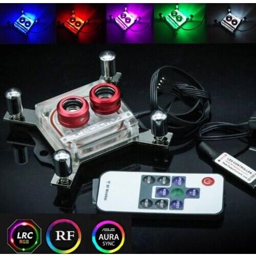 G1/4 Thread Waterblock Acrylic Copper Water Cooling CPU PC Water Cooling Radiator Heatsink Block for 1150 1151 1155 1156