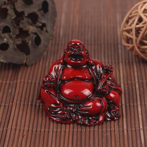 Fengshui Statue Maitreya Buddha Sculpture Craft Decoration Desktop Decor Resin Laughing Buddha Figurine Ornament