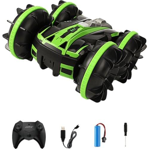 JJRC Q81 2-in-1 Remote Control Stunt Amphibious Car 2.4G Waterproof Double-Sided Traveling Toys RC Car for Children Boy Gifts