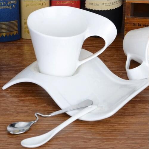 European Style Coffee Cup 90ML Espresso Coffee Cup Ceramic Set Mug Creative Couple Breakfast Cup Milk Cup Home Decoration