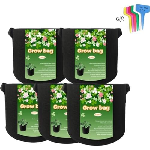 Grow Bags Heavy Duty Thickened Non-woven Fabric Pots with Handle Indoor/Outdoor Garden Grow Kits 1/2/3/5/7/10/20/30 Gallon
