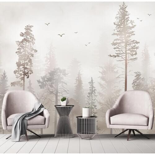 Custom Mural Wallpaper 3D Nostalgic Forest Bird Fresco Living Room TV Sofa Bedroom Home Decor Wall Painting Papel De Parede 3 D