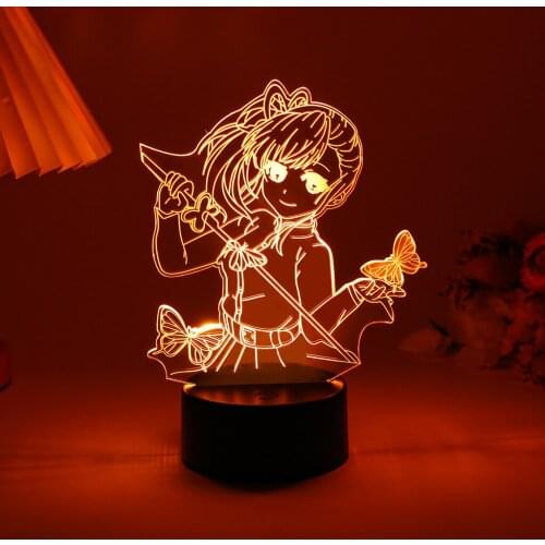 Led Night Light Kid Anime Figure Lamp Demon Slayer For Holiday Atmosphere Bedroom Party Decor Festival Nightlights Birthday Gift