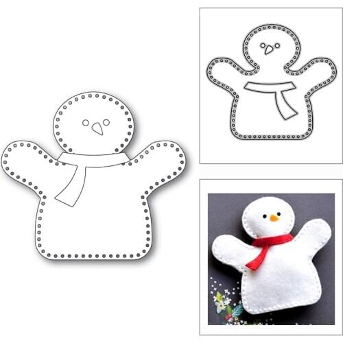 New Christmas Hugging Snowman 2020 Metal Cutting Dies for DIY Scrapbooking Decorative and Card Making Embossing Craft No Stamps