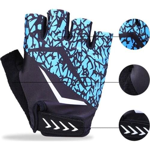 Outdoor Sport Gloves Half Finger Non-Slip Breathable Sunscreen Mittens Cycling Fitness Training Mitts Health99