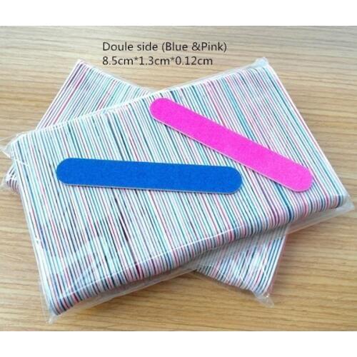 100pcs Professional Nail Files/Sandpaper Buffers Slim Crescent Grit 180/240 tools disposable cuticle remover callus polish pack