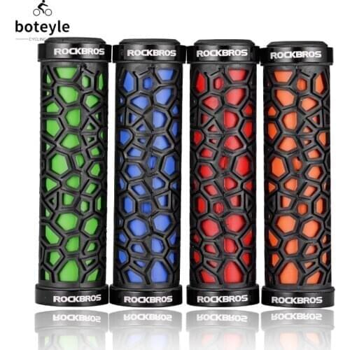 Anti-slip And Comfortable Rubber Bicycle Handlebar Locking Device. Bicycle Grip For Mountain Road Bike Handlebars