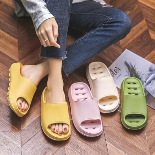 Bathroom slippers female summer soft bottom home indoor non-slip EVA bathing platform sandals and slippers