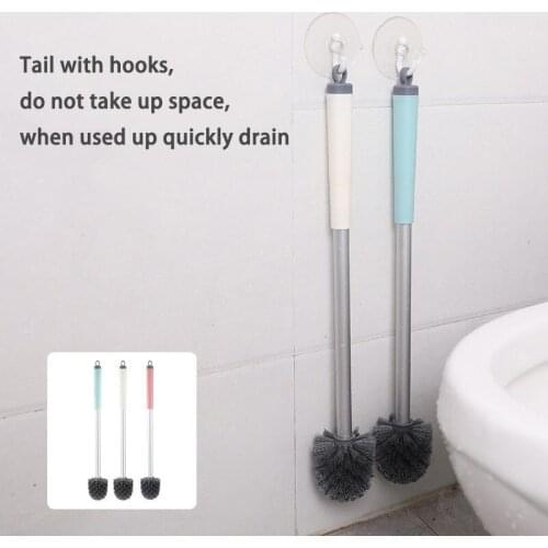 Aluminum alloy household toilet brush long handle cleaning can hang toilet brush toilet cleaning brush