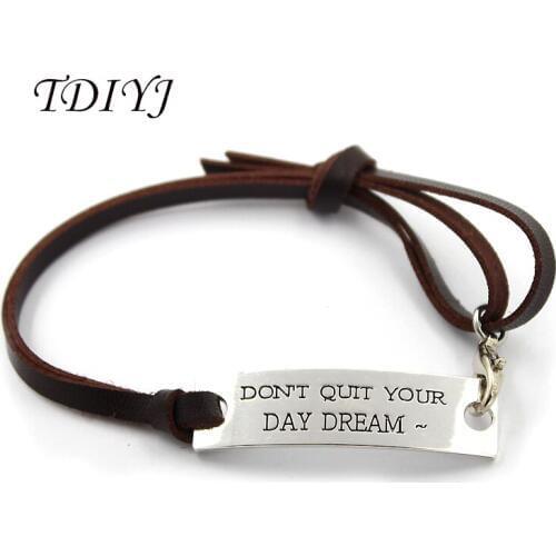 TDIYJ New Arrival Stylish 22cm Expandable Engraving Inspirational Women Bracelets Fashion Jewerly Bracelet for Women 20pcs/lot