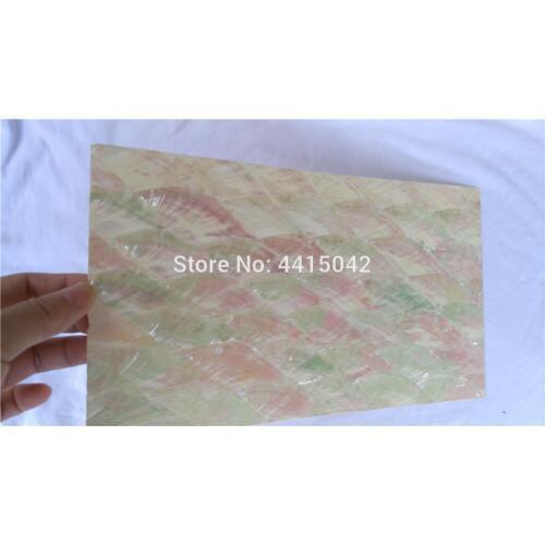 Fan mother of pearl mosaic laminate with white back for wood and musical instruments inlay decoration 10 pcs/lot