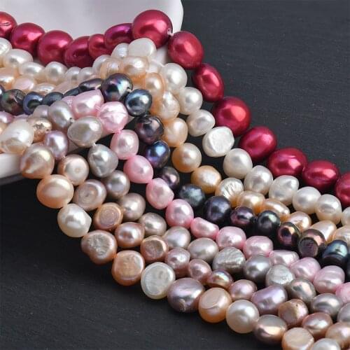 High quality Natural Genuine Freshwater Cunltured Pearl Loose Bead For Jewelry Bracelet Necklace Making Loose Beads (9-12mm)