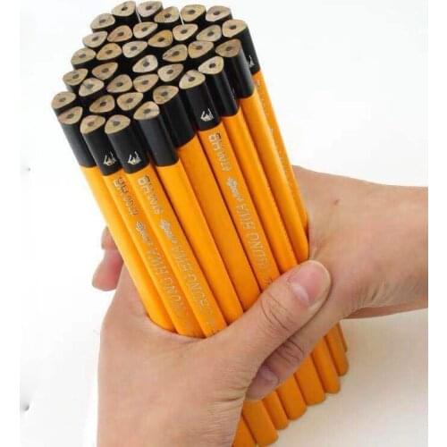 12PCS China Brand Big Triangle Pencil Childrens Corrective Grip Posture HB Thick Rod Kindergarten Primary School Pupil
