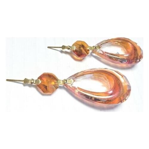 30pc 50mm Teardrop Chandelier Crystals Pendants