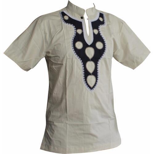 African Mans Slim Newest Embroidered Tribal Ethnic Succunct Hippie Dashiki Top Ankara T-Shirts рубашка мужская