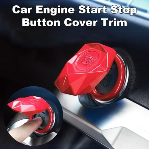 Car Engine Start Stop Button Cover Trim Ignition Sticker Car Interior Decoration Universal