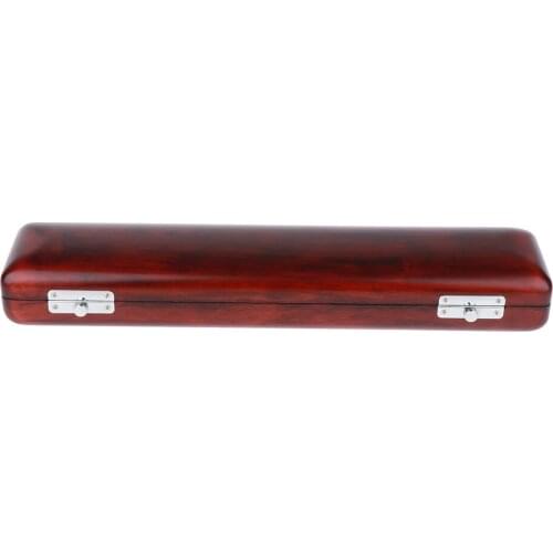 Wooden 16 Hole Flute Case Storage Box Flute Musical Instrument Accessory