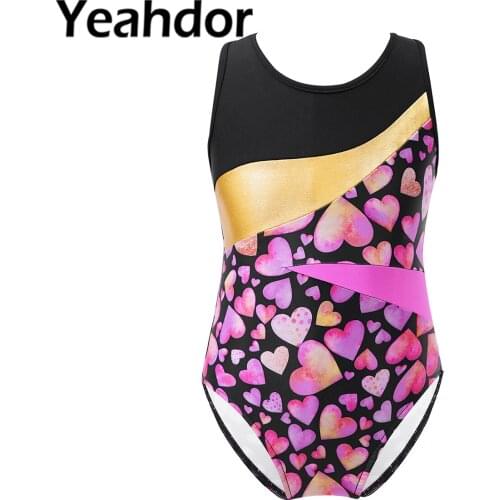 Kids Girls One-Piece Swimsuit Beachwear Bodysuit Round Neck Sleeveless Cutout Back Criss-Cross Metallic Patchwork Bathing Suit