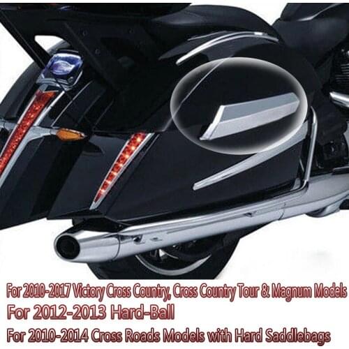 For Victory Hard-Ball Cross Roads Cross Country Tour Models 2016 2015 Motorcycle Accessories Saddlebag Hinge Covers 2010-2017