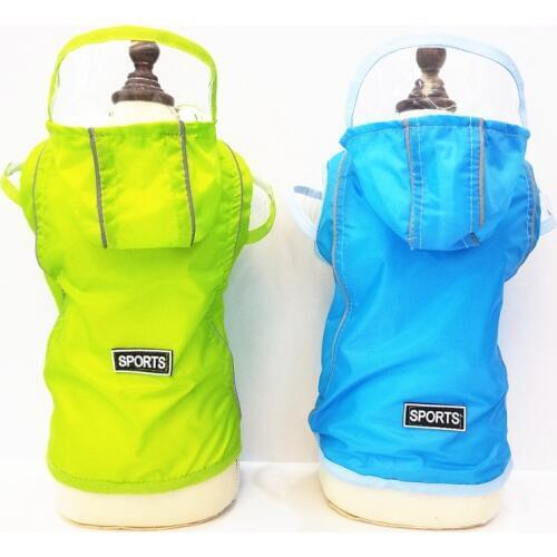 Pet Dog Raincoat New Style Pet Dog Two-legged Raincoat Poncho Teddy Bomei Chihuahua Puppy Rain Coat Dog Clothes 4 Small Dog