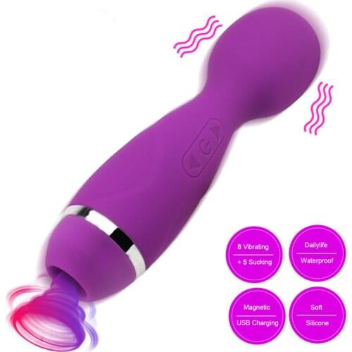 15cm Dildos Sucking Vibrators for Women Anal Plug Clitoris Nipple Sucker Vagina Balls Small Sex Toys Adults Products Erotic Shop