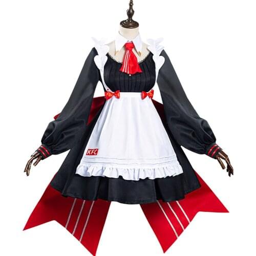 Genshin Impact x KFC Noelle Maid Dress Cosplay Costume Halloween Carnival Suit